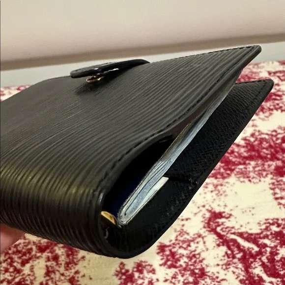 Louis Vuitton Black Leather Passport Cover/Agenda PM - Picture 6 of 15